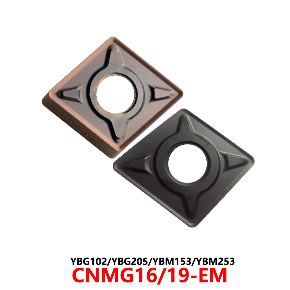 

Оригинальный CNMG160608 CNMG160612 CNMG160616 EM YBG202 YBG205 YBM153 YBM253 Твердосплавные вставки Инструменты с ЧПУ Лезвие CNMG 160608 CNMG1606