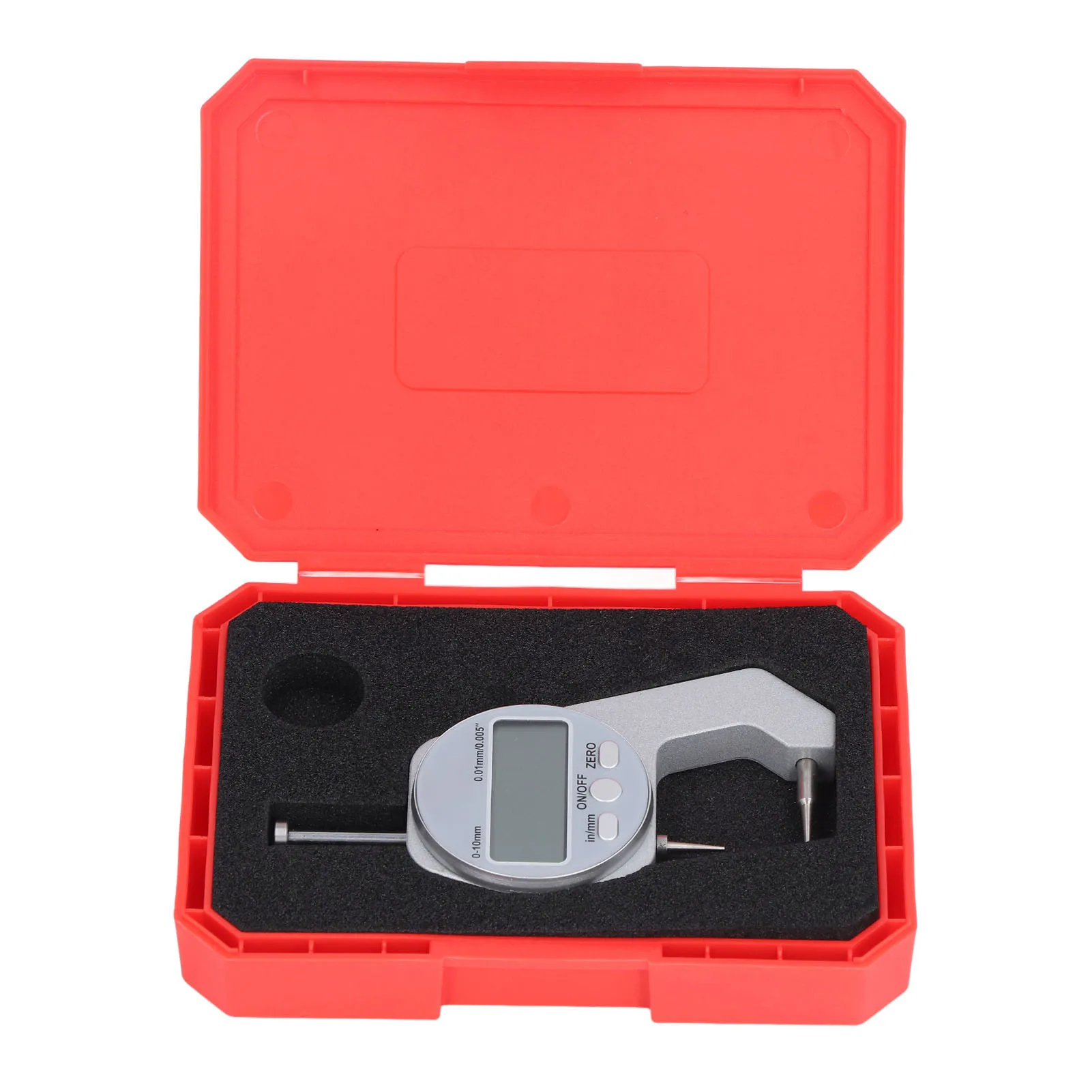 Electronic Thickness Meter Measure Thickness Gauge 0‑10MM Range LCD Screen Digital Display Curved Tip  Thickness Gauge