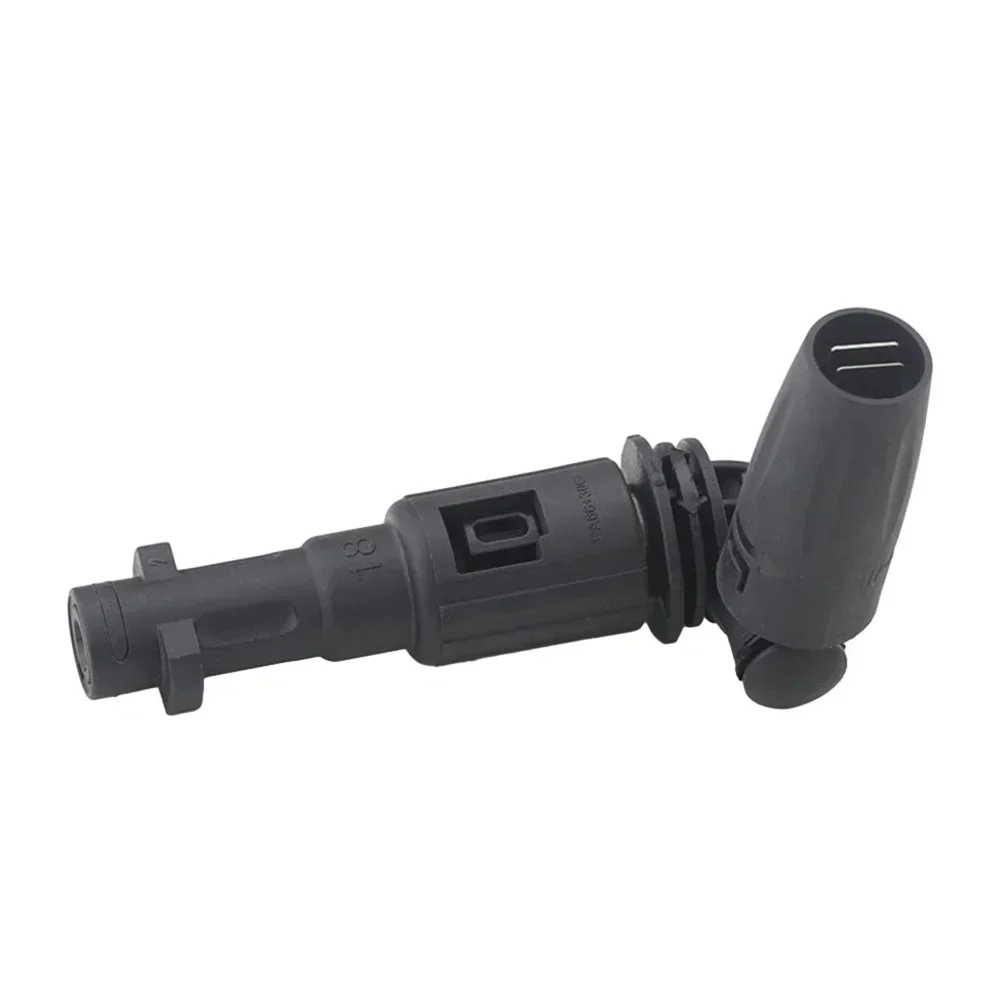 1pcs Plastic Rotating High-Pressure Washer Nozzle Adjustable Angle-Sprayer Black For / For K2-K7 Pressure Washers