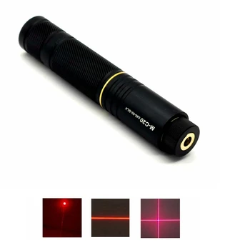 Su geçirmez 650nm 200mw Güçlü Kırmızı Lazer Bulucu Modülü Odaklanabilir Nokta/Çizgi/Çapraz Kafa