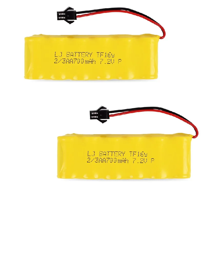 7.2v 700mah NiCD Rechargeable Battery For Rc toy Car Boat Tank Train Robot Gun NI-CD AA 7.2v Battery Pack 1pcs to 2pcs