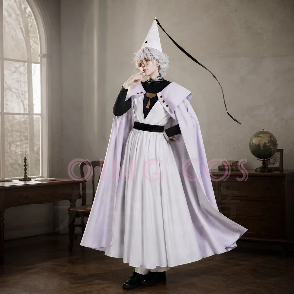 Costume de sorcière Atelier Cafardli, ensemble complet, tenue de magicien vintage pour Comic Con, Halloween, événements cosplay, anime