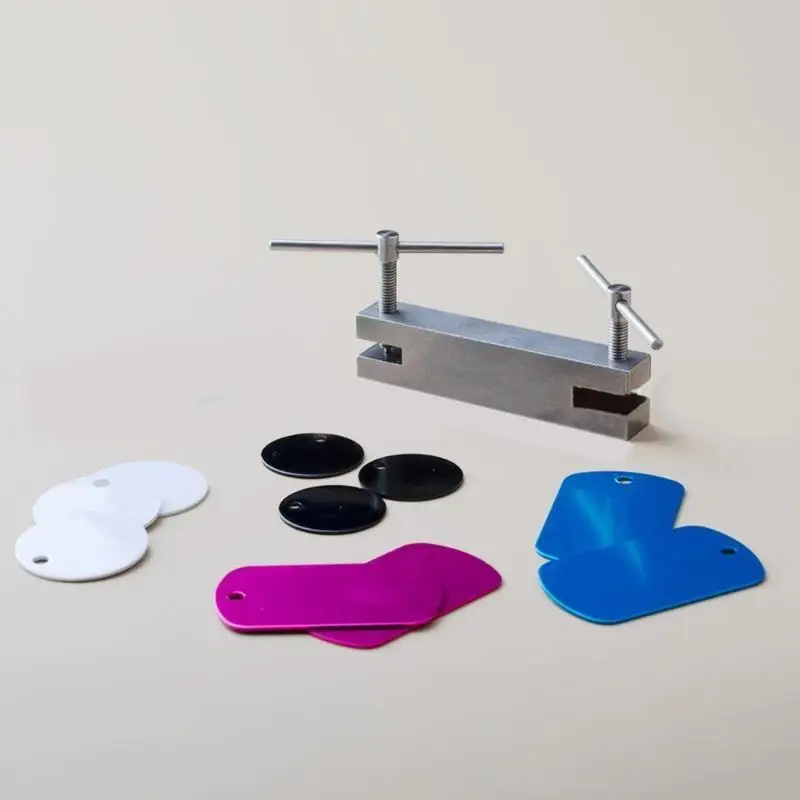 1.5mm & 2mm Drill Hole Maker Sheet Handheld Hole Puncher Metal Sheet Puncher for Jewelry Making and Craft Projects