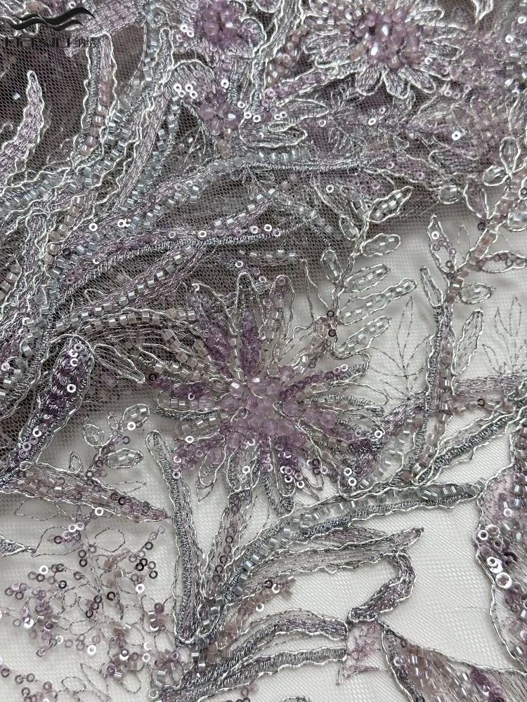 Madison Onion African Groom Beaded Lace Fabric 2026 High Quality Nigerian Sequins Embroidery Lace For Bridal Party Dress Sewing