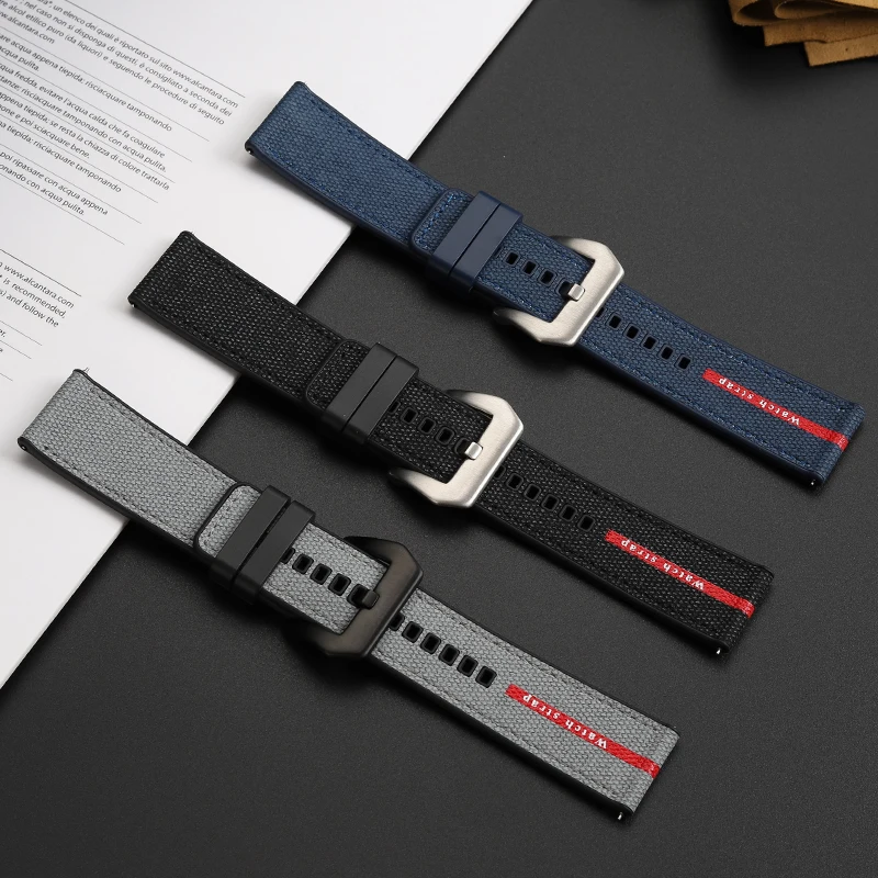 High-Quality Rubber Strap for Panerai Submersible PAM 1391 PAM1565 Luna Rossa, Luminor 22mm24mm26mm Men's Watch Band Waterproof