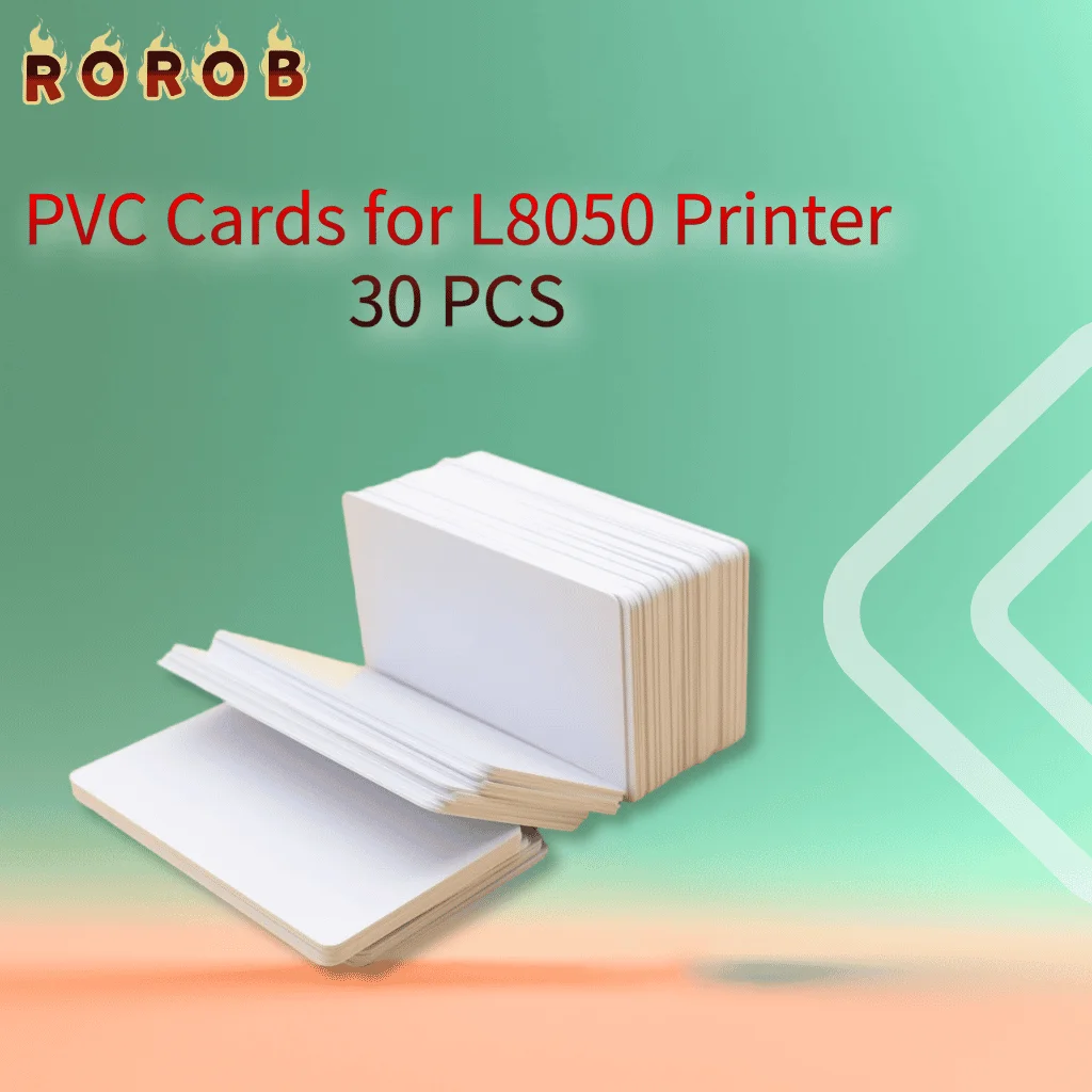 PVC Cards for Epson L8050 Printer-Durable Waterproof Printing Cards, for Epson L8050 L8058 L18050, 86x54mm Blank PVC Card Stock