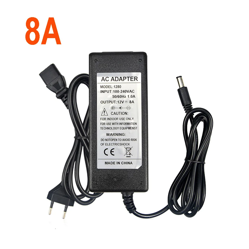 التيار المتناوب 100-240 فولت تيار مستمر 12 فولت 1A 2A 3A 5A 8A محول التيار الكهربائي يوربين التوصيل مصدر شاحن محول LED سائق لشريط مصباح #5