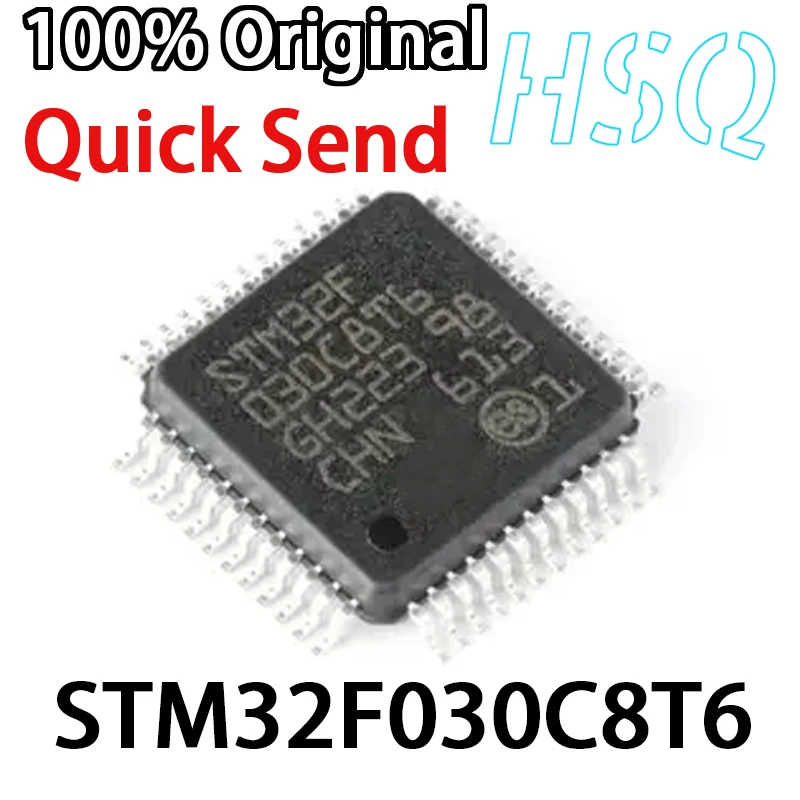 

Микроконтроллер STM32F030C8T6 32F030C8T6, микроконтроллер с установленным на 32 бит чипом, оригинал, 1 шт.