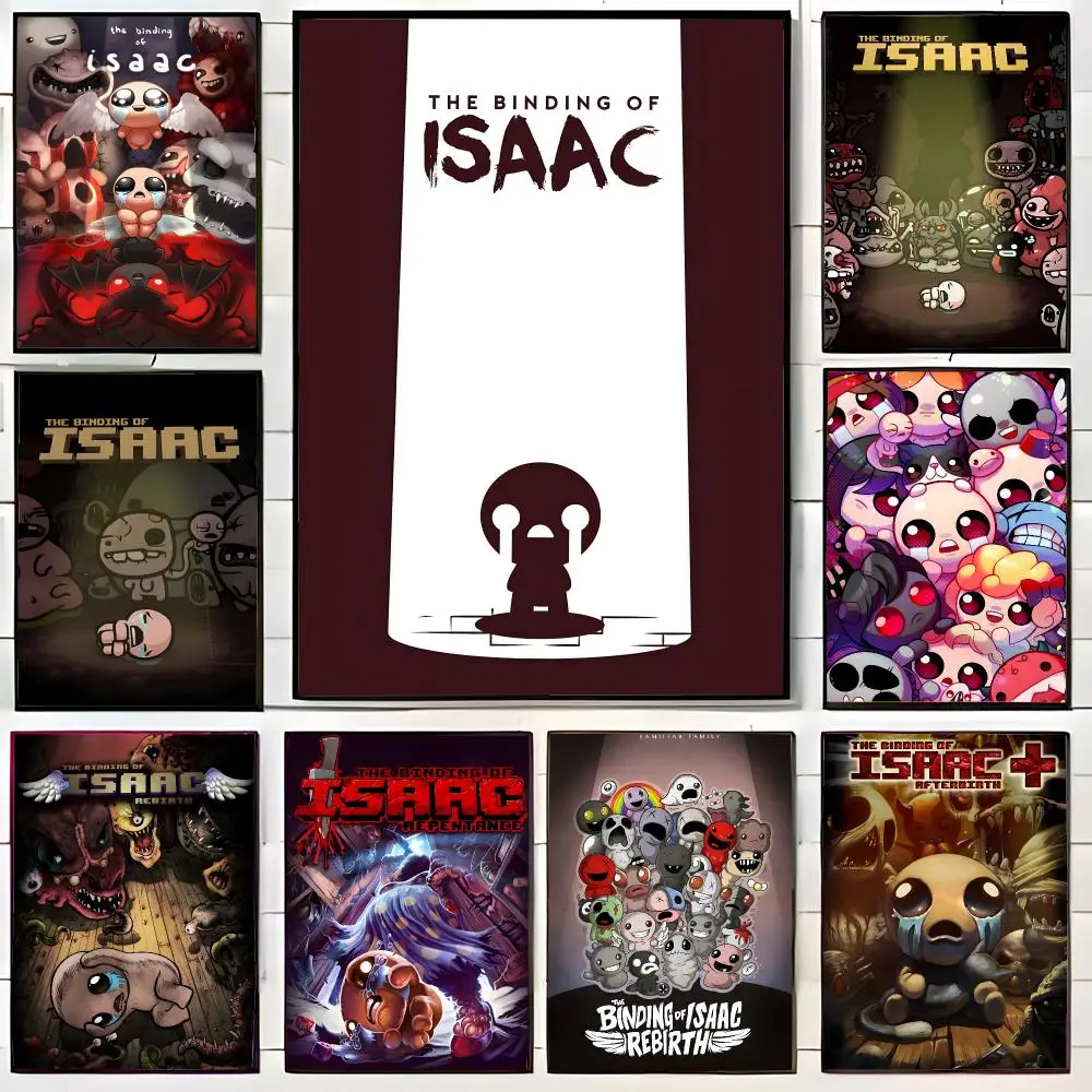Dark Roguelike Game T-The Binding of Isaac Poster Wall Art Print Decorative Mural Home Decor Gift Unframed
