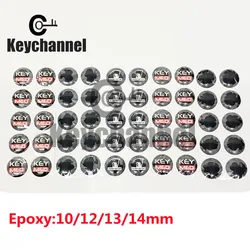 Keychannel 230/460/690/930pcs 14MM Logo Customized Epoxy Emblem Design for Xhorse KD Remote Car Key Sticker Customize