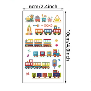 Sevimli Çizgi Dövme Çıkartmaları, gökkuşağı tek boynuzlu at, Hayvan, Prenses, Tekerlek, araba, Tekne, Robot ve Uzay ve Meyve Korsanı, Kelebek Dövmeleri, Elf, 30 adet 6 Büyük satış, dövme tasarımı, iblis avcısı, - №4