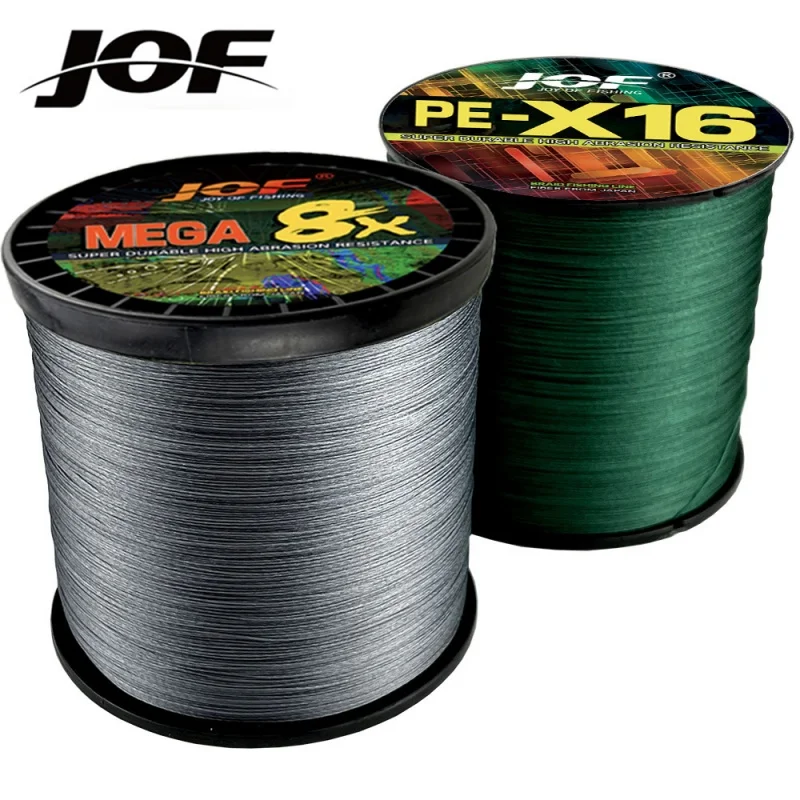 JOF 1000M 8/9/16 Strands Super Strong 18-200LB NEW Multifilament PE Braided Fishing Line  Anti Bite Leader Wire 0.14mm-0.8mm