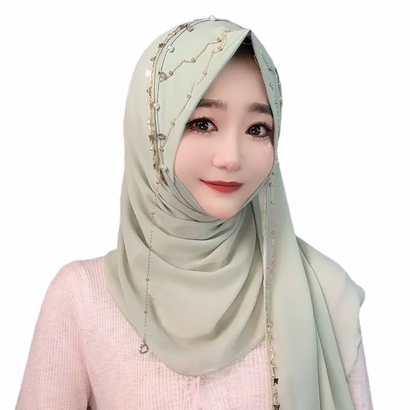 

Muslim Islam Instant Hijabs Handmade Soft Wraps Hijab