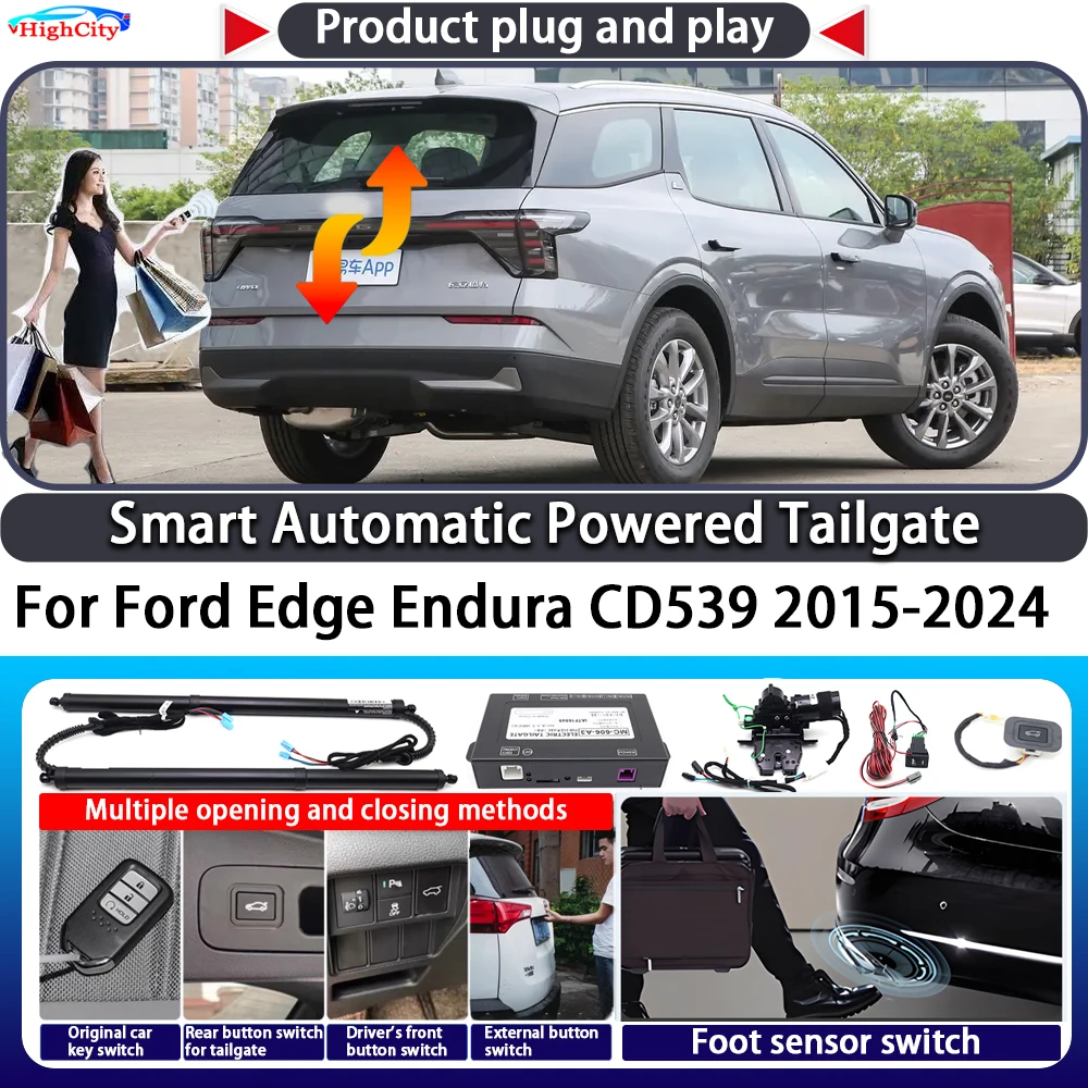

For Ford Edge Endura CD539 2015-2024 Smart Automatic Powered Tailgate Key Control Trunk Lift Close Kit Electric Power Tailgate
