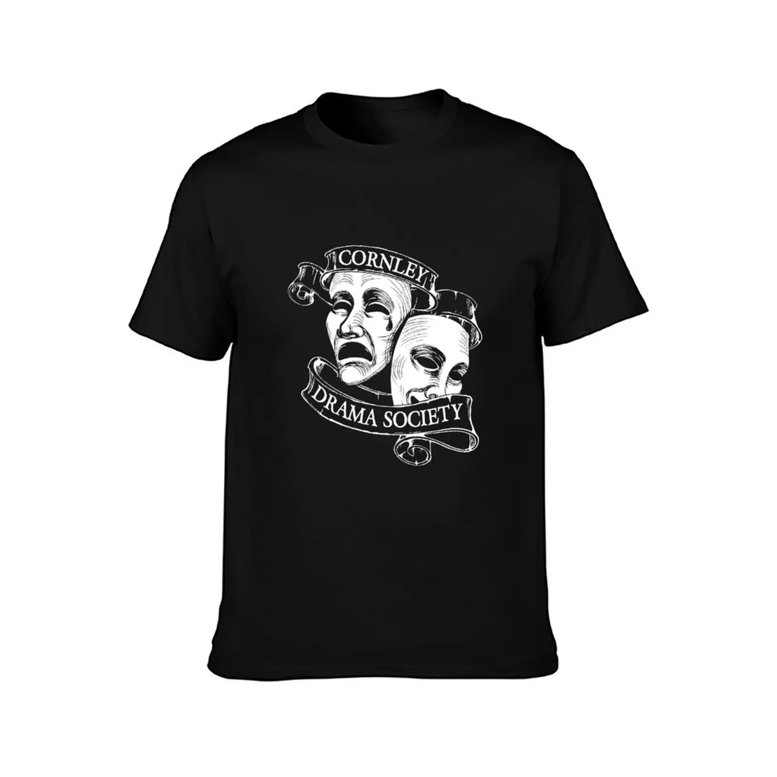 Cornley Drama Society (Stage Crew Back) T-Shirt Retro Style Print Casual Top T-Shirt