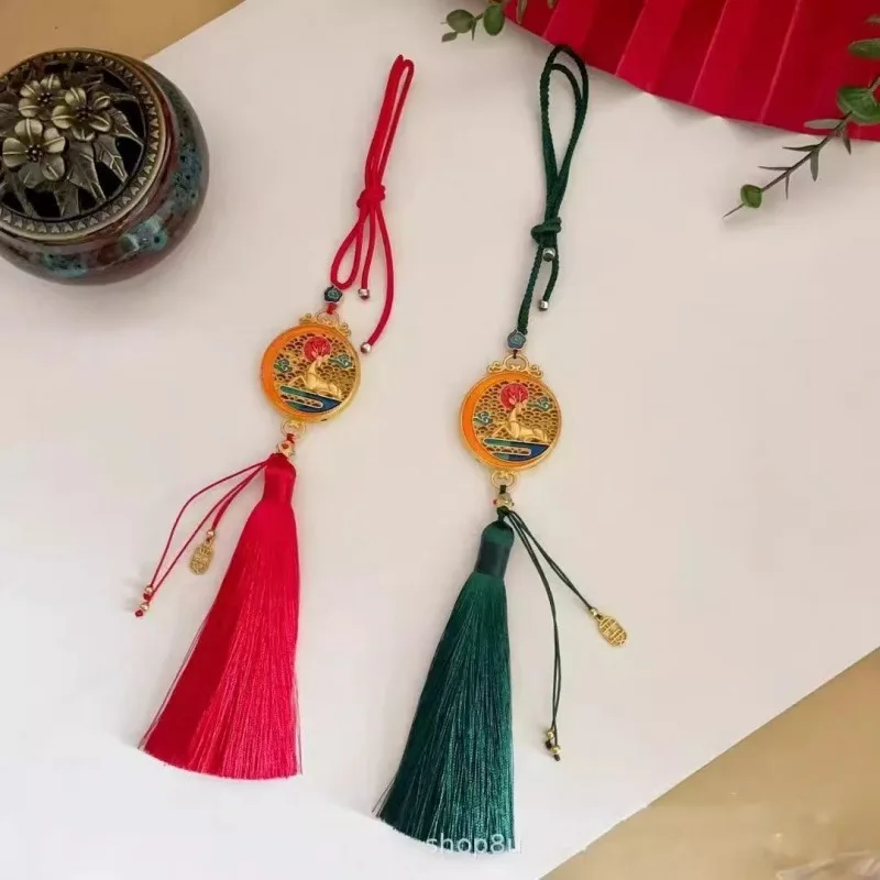 Ethnic-Style Five-Color Deer Ornaments, Popular In Tourist Attractions, New Temple-Themed Car Accessories With A High-End Fe