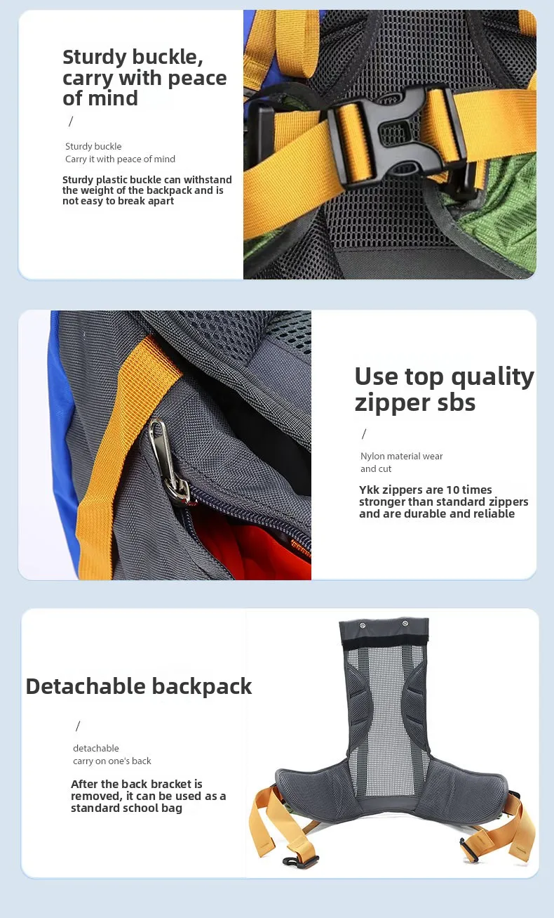 50L Wasserdichter Reiserucksack für Damen, Camping-, Wander-, Laptop-Tagesrucksack, Trekking- und Kletterrucksack für Herren, Wanderzubehör – Detail 17