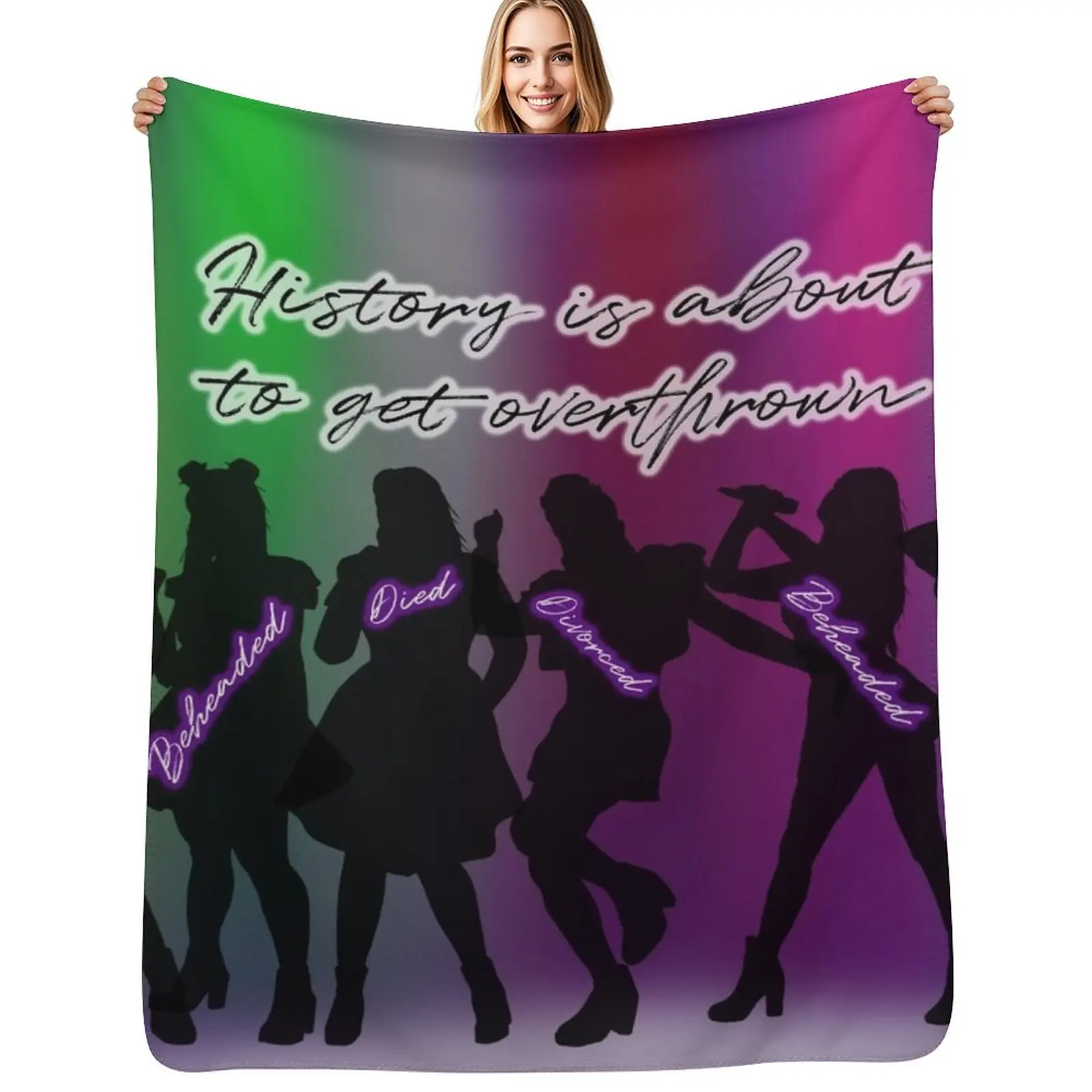 Six Queens Throw Blanket Cozy Sofa Blanket for TV Watching Napping