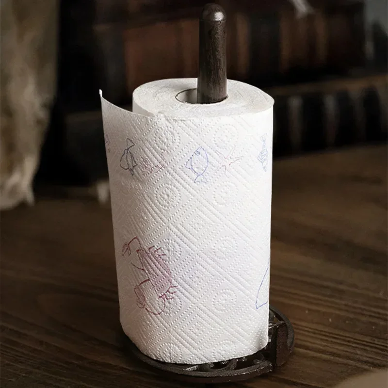 

Чугунный держатель для салфеток с круглой трубкой, орнамент, настольный держатель для салфеток, ресторан, кафе, салфетка, кухня, держатель для бумажных полотенец