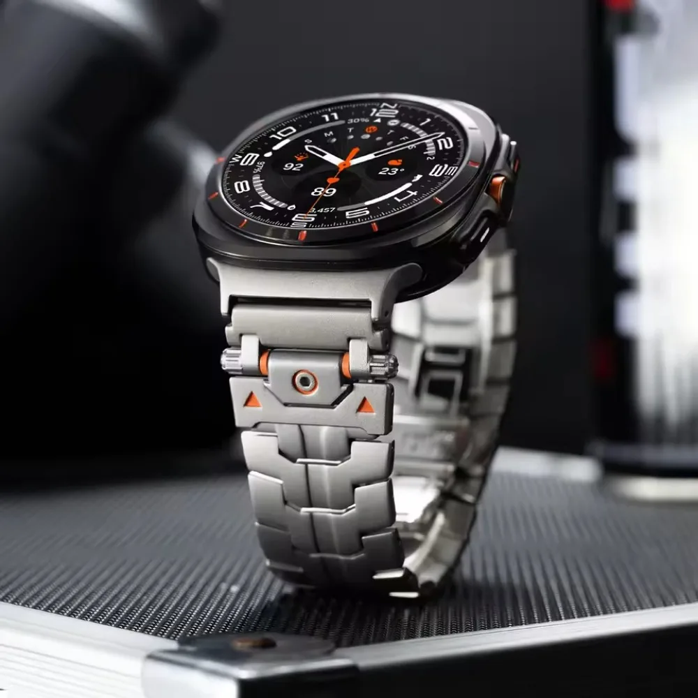 삼성 갤럭시 워치용 메탈 스트랩, 울트라 47mm, 스테인레스 스틸 버클 밴드 교체, 한국 갤럭시 워치 울트라 47mm