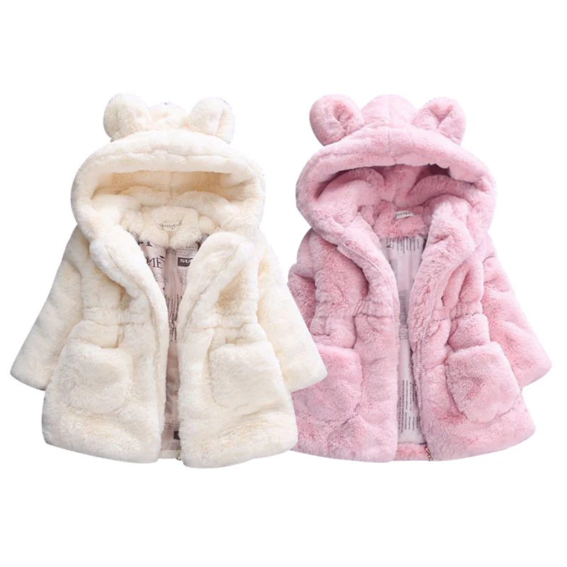 Korean Baby Boy Girl Solid Color Plush Jacket Toddler Fleece Autumn Winter Warm Coat Kid Sherpa Lined Button Down Warm Outwear