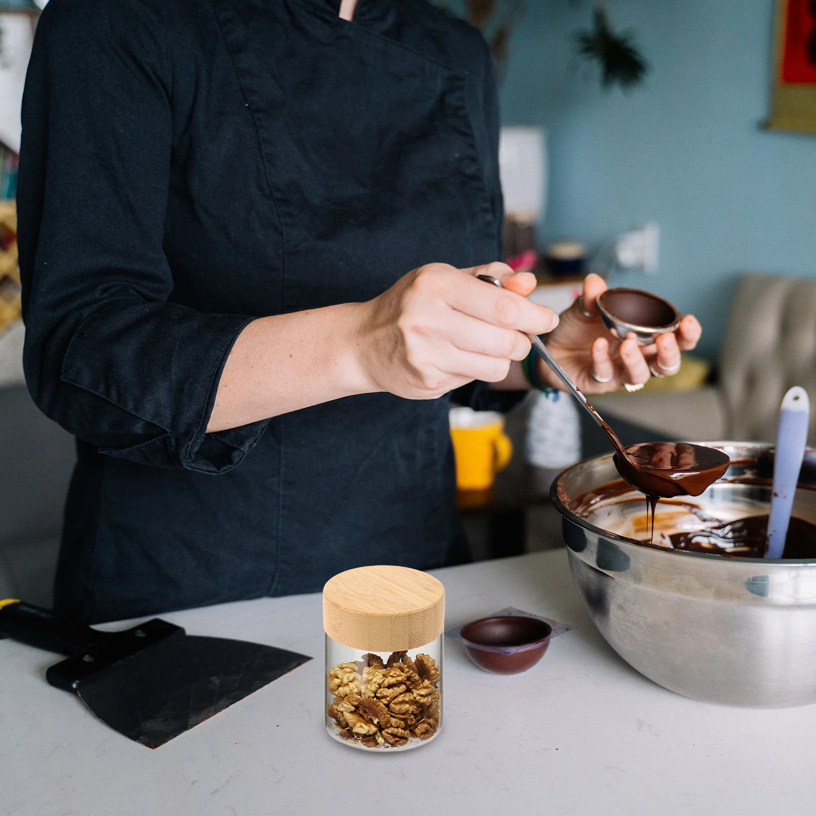 

6Pcs Seasoning Bottle Caps Leak-Proof Replacement Lids for Glass Bottles Reusable Protective Caps for Daily Home Use