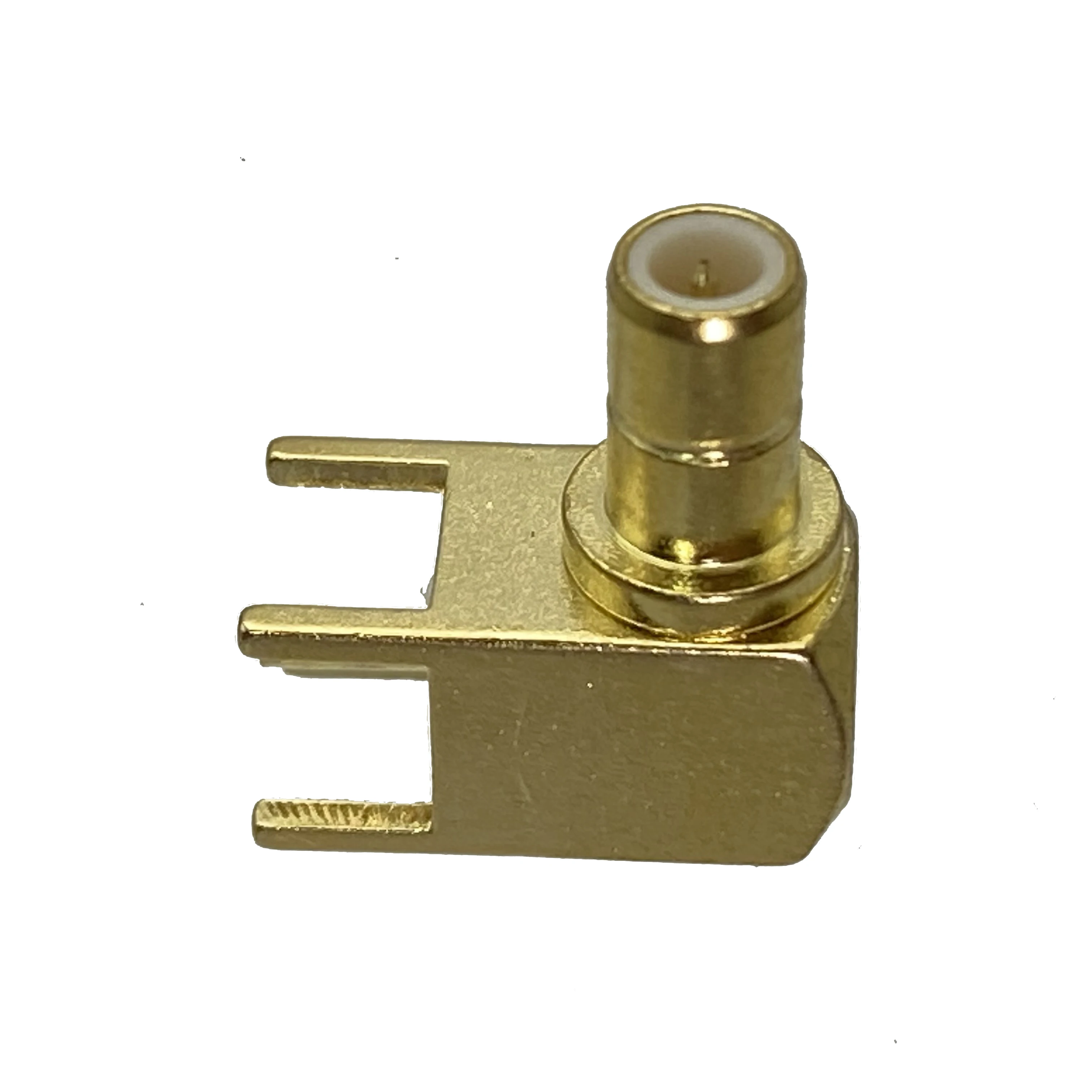 1Pcs Connector Smb Stekker Soldeer Pcb Mount Rf Coaxiale Adapter Haakse 50ohm Wire Terminal Nieuwe
