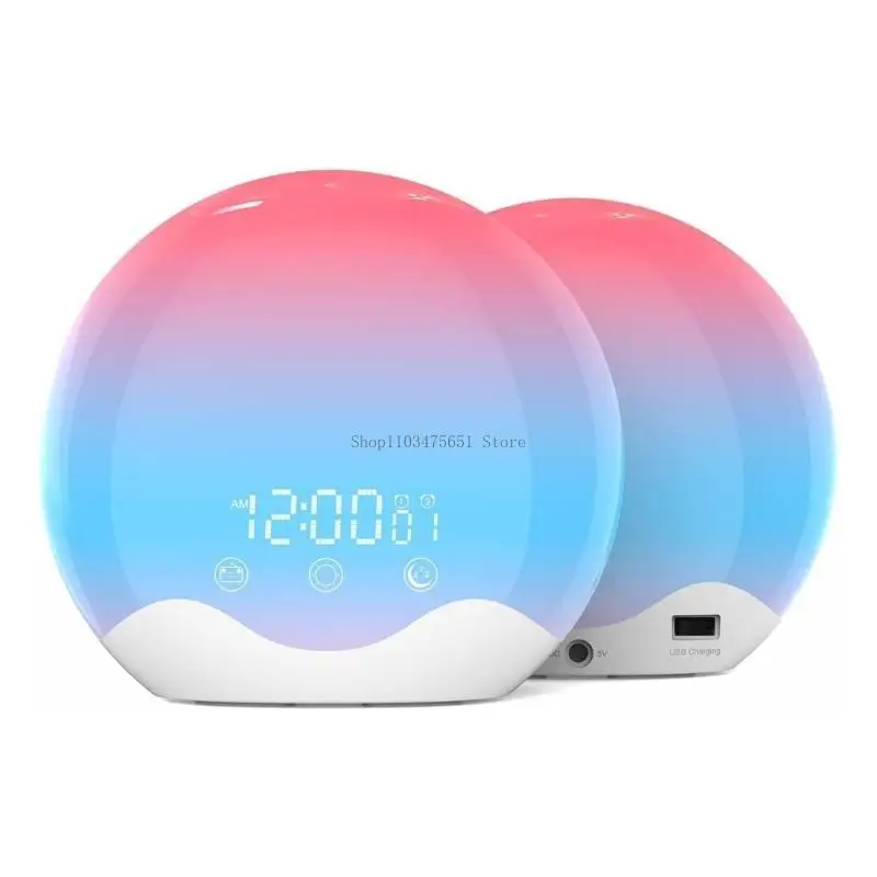  Wake Up Light Alarm Clock with Multiple Color for Improved Sleep Christmas Gift