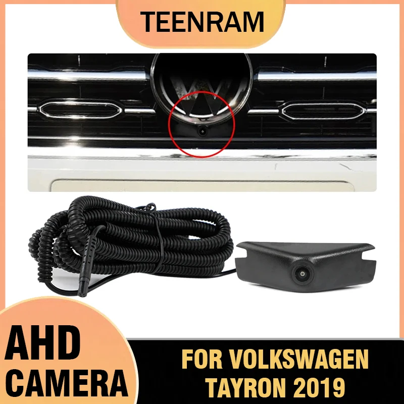 TEENRAM Wide Angle 150° AHD 1080P Car Front View OEM Camera for Volkswagen 2019 Tayron Night Vision Fisheye Lens Waterproof