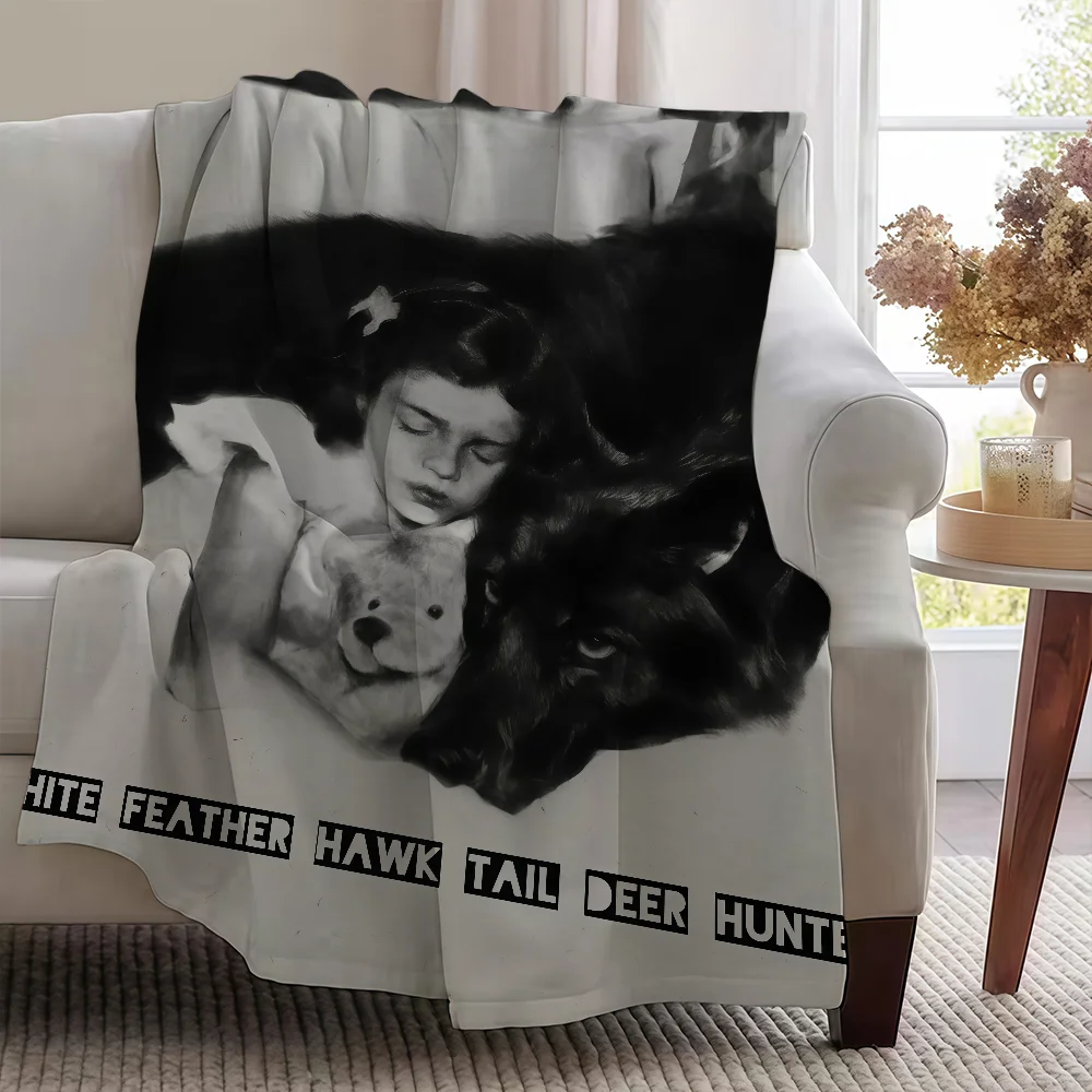 Tail D-DelS Blanket Soft Warm Furry R-ReyS Throw White L-LanaS Super Kids Feather Deer Hawk Toys Bed Sofa Car Cradle