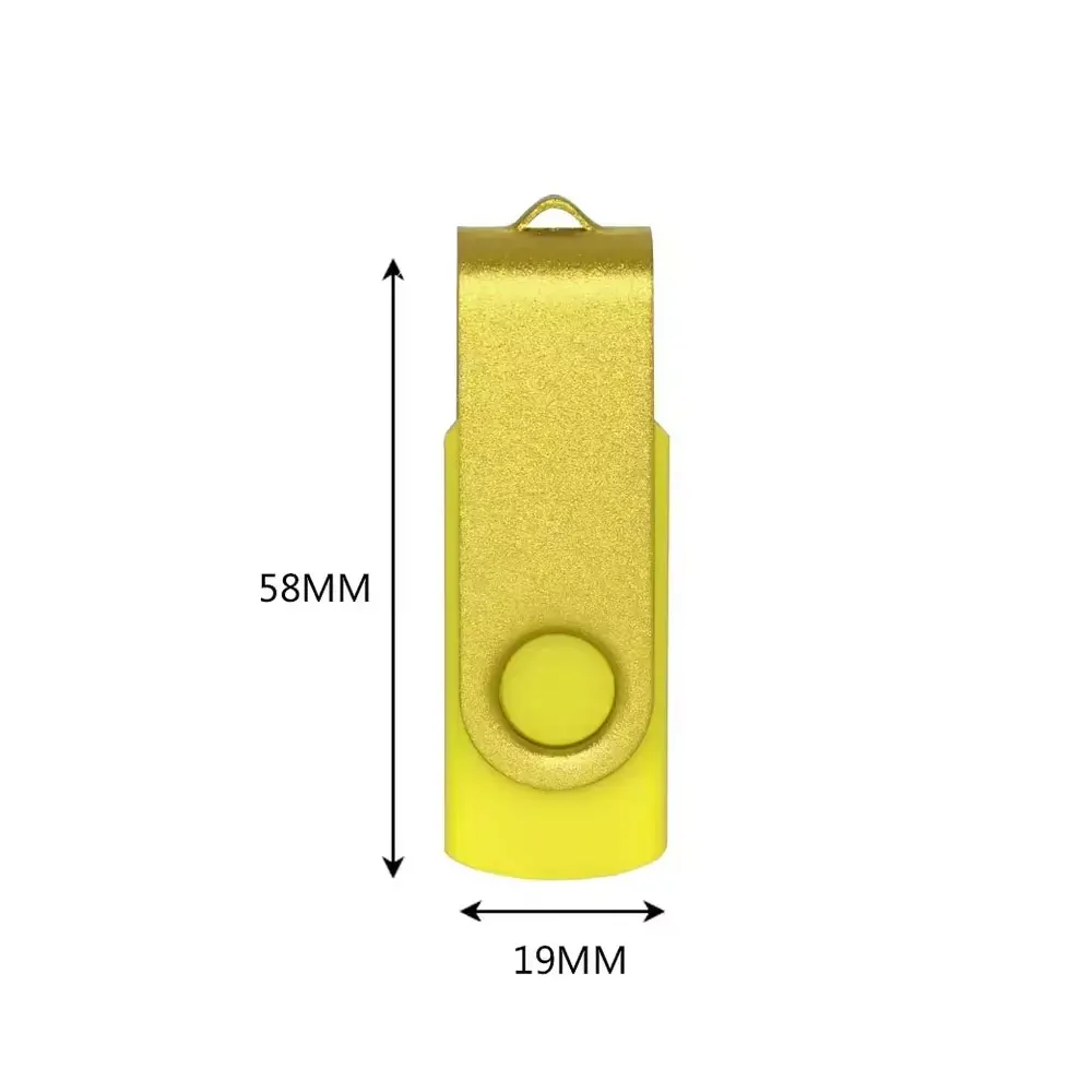 50pcs/lot Colorful Metal USB 2.0 Flash Drive Pen Drive 4GB 8GB 16GB 32GB Pendrive 64GB Memory Stick Real Capacity U Disk Cle Usb