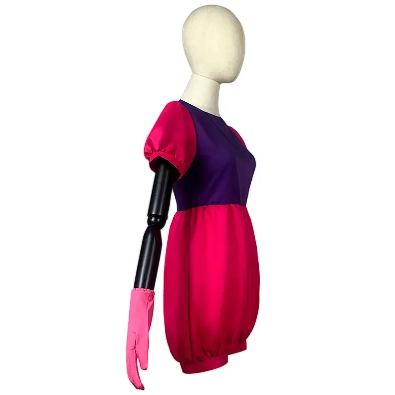 2024 الفيلم ستيفن الكون تأثيري ازياء الإسبنيل جوهرة فستان زي بذلة للنساء الفتيات أطقم فساتين مع قفازات الجوارب