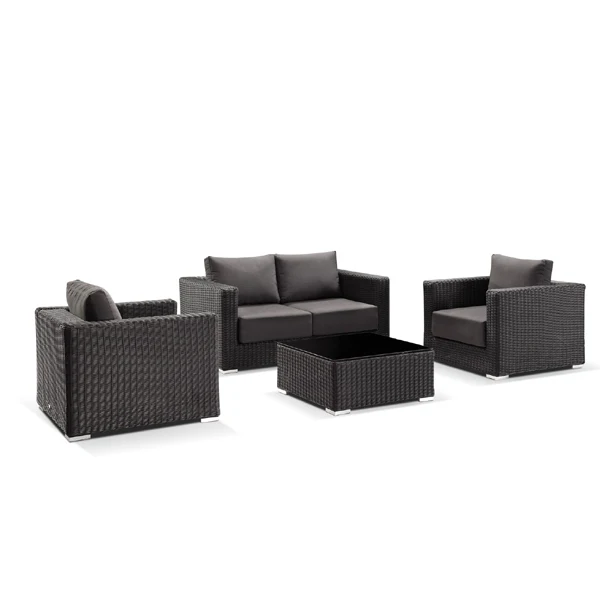 Hotel Outdoor Traditional Wicker Sofa Set  Aluminum base living room furniture bedroom furniture Outdoor Wicker Rattan Furniture