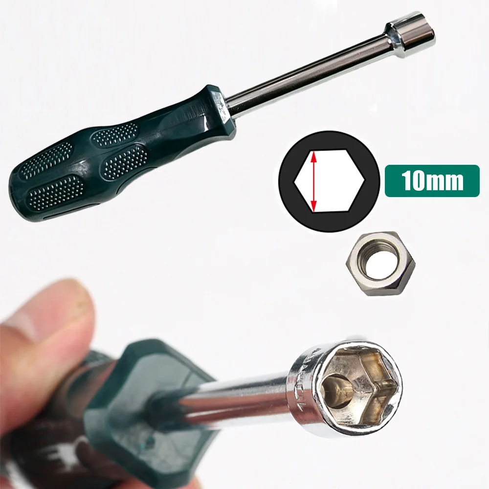 Clé à douille hexagonale de 10 mm, outil manuel professionnel pour l'entretien des boîtiers d'ordinateurs