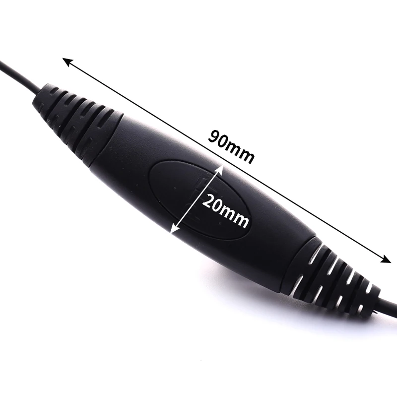 جديد الأذن قضيب سماعات 2 دبوس الأذن بار سماعة Mic PTT Mic التكتيكية سماعة ل اسلكية جهاز لاسلكي Uv-5r BF-888S UV-82 UV-8D