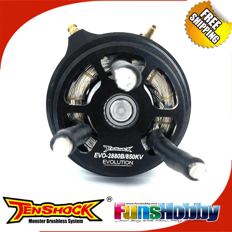 محرك Tenshock EVO2880B عالي الطاقة بدون فرش لقارب RC