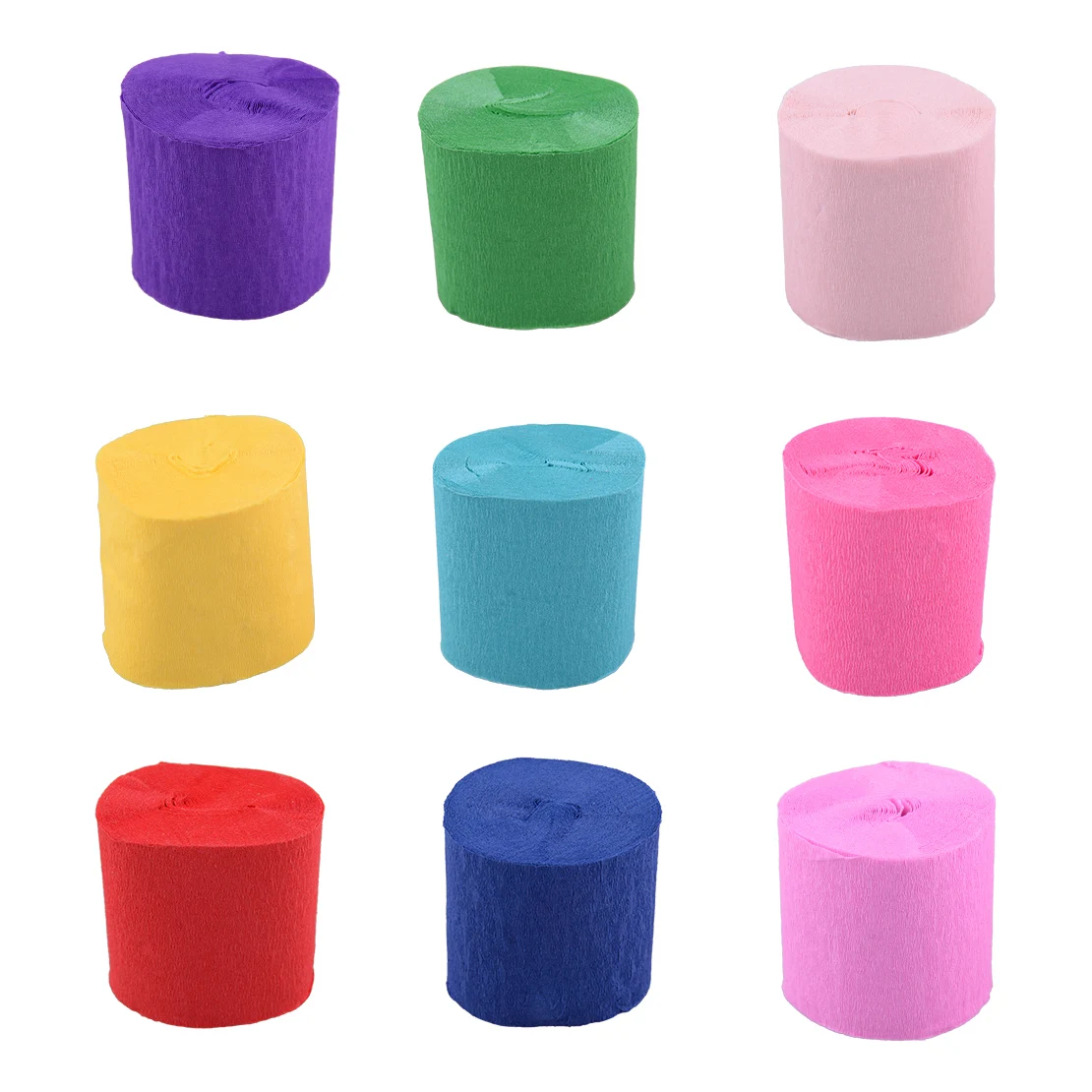 LETAOSK 6PCS 10m Crepe Tissue Paper Streamer Rolls Flower Craft for Wedding Birthday Party DIY Decoration Children handmade