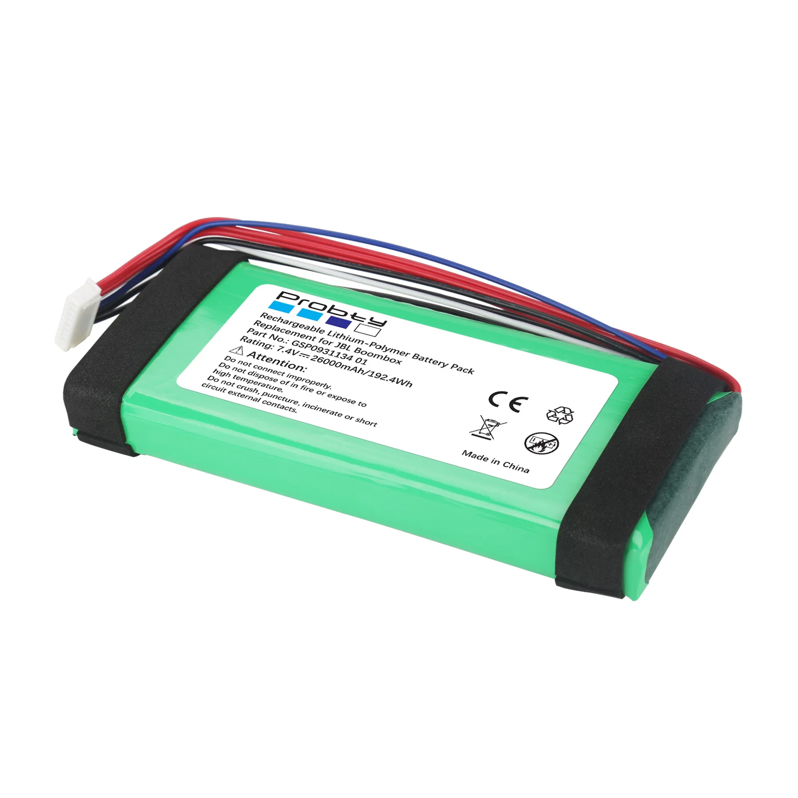 26000mAh For JBL Boombox 1 GSP0931134 01 battery, player, speaker, speaker, polymer rechargeable battery replacement