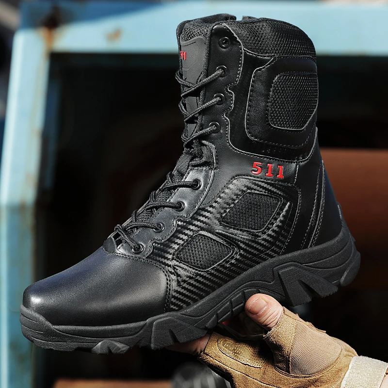 2024 new outdoor leisure hiking boots special forces military boots men\'s desert hiking work boots size 39-47