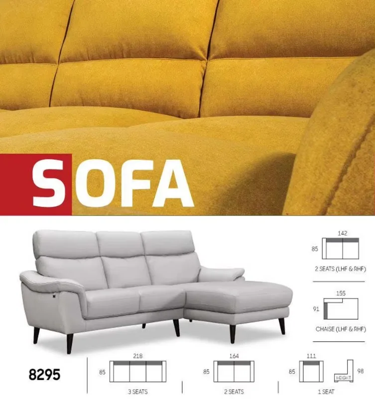 Sofa Living Room Modern Home Furniture Leather Fabric Sofa