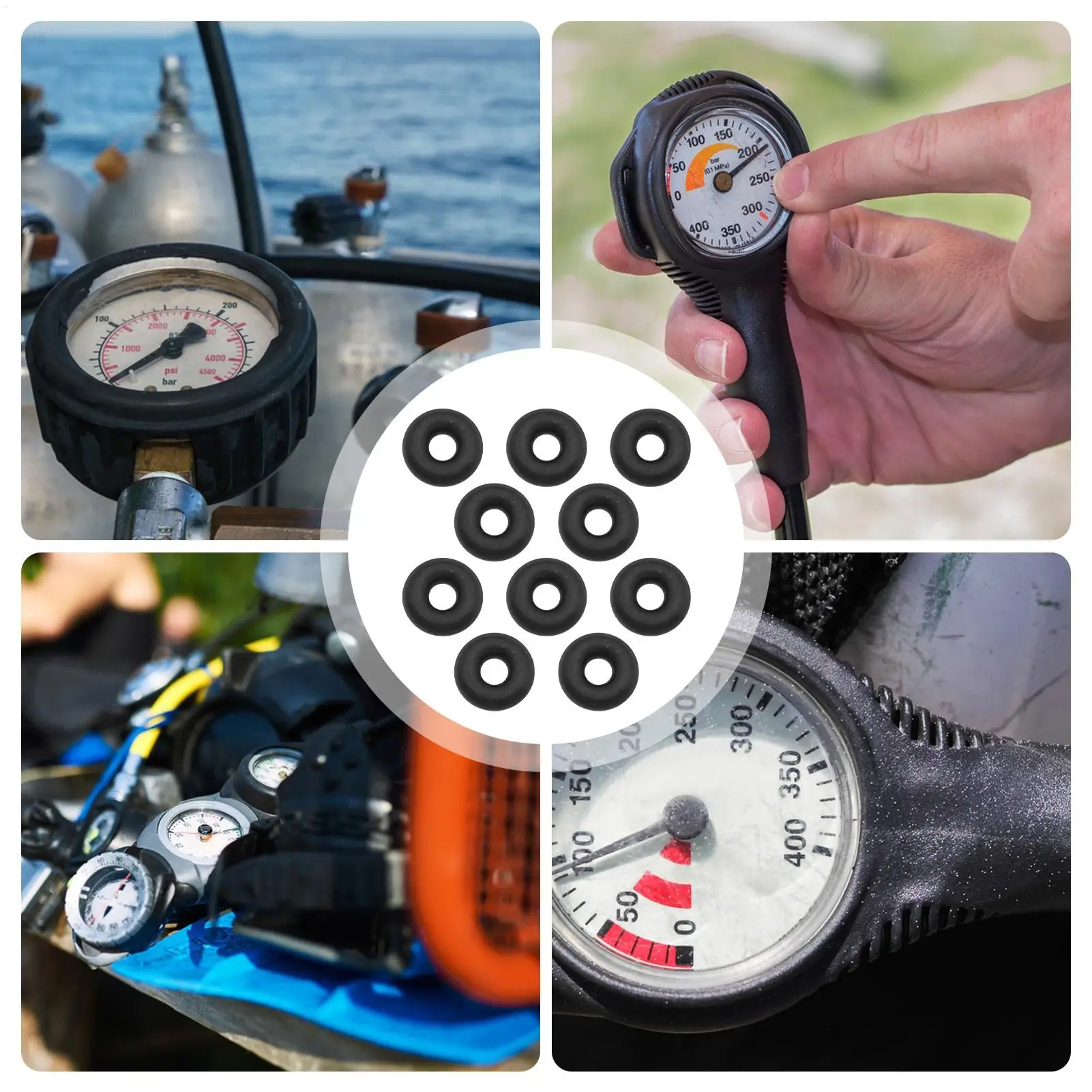 10-Pack Rubber O Rings for Scuba Diving Maintenance