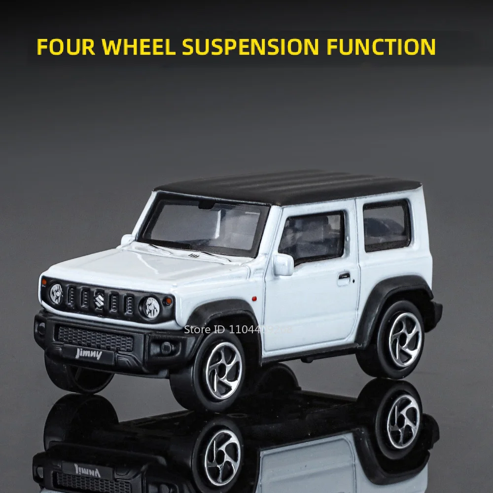مقياس 1:52 سوزوكي جيمي 2021 نموذج سيارة لعبة سبيكة الجسم أربع عجلات تعليق نماذج السيارات الفاخرة مجموعة هدايا للأولاد
