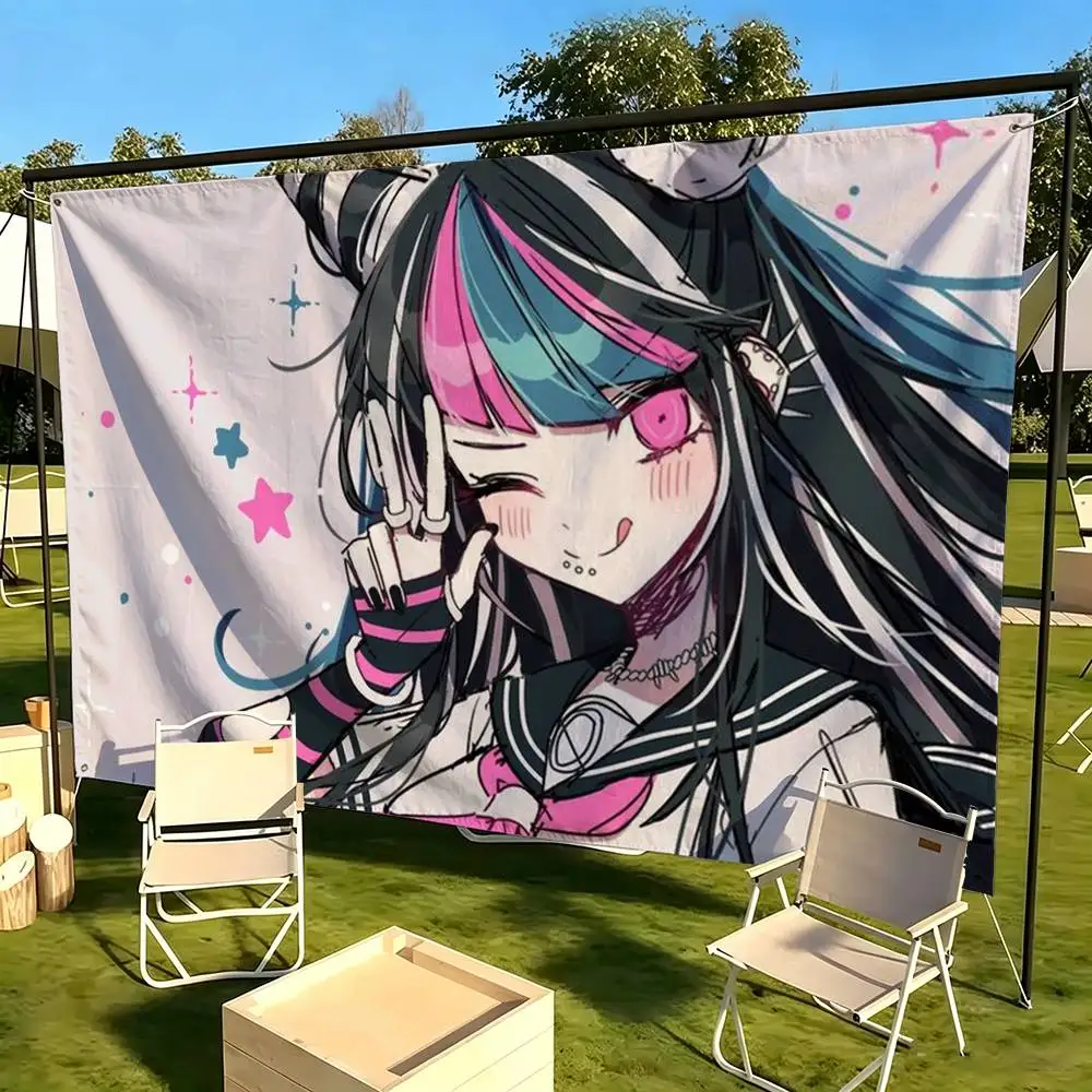Anime Danganronpa Ibuki M-Mioda  Flags Wall Hanging Tapestry Outdoor Garage Room Decorative flag Background Blanket