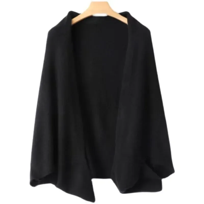 

Cashmere Cape Draped Over Women's Knitted Warm Jacke New Dual-purpose Scarf for Autumn and Winter Women Luxury