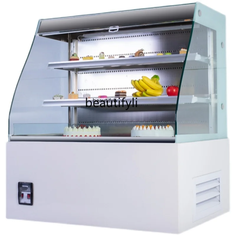 Wind Screen Counter Sandwich Cabinet Open Cake Counter Refrigerated Display Cabinet Fresh Cabinet