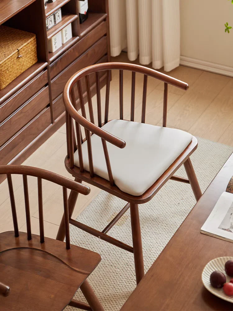 Sillas Nórdicas para Comedor, Silla de Comedor de Madera Maciza, Sillas Sencillas para el Hogar, Silla de Comedor, Silla Loft, Poltrona, Sillones Relax