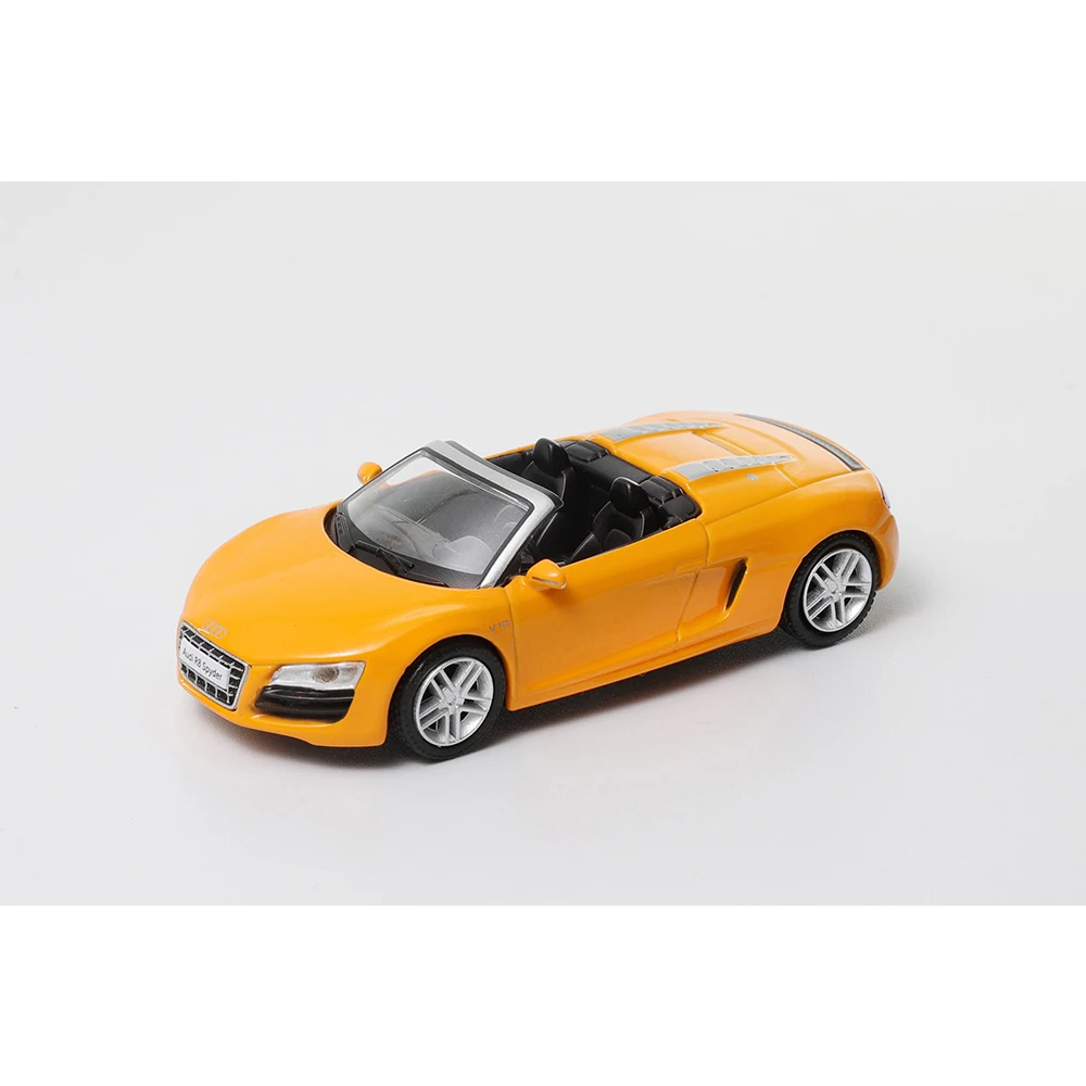 DCT 1/64 R8 左舵モデルコンバーチブル合金車モデルダイキャストグッズスポーツカーコレクションおもちゃステーション車両