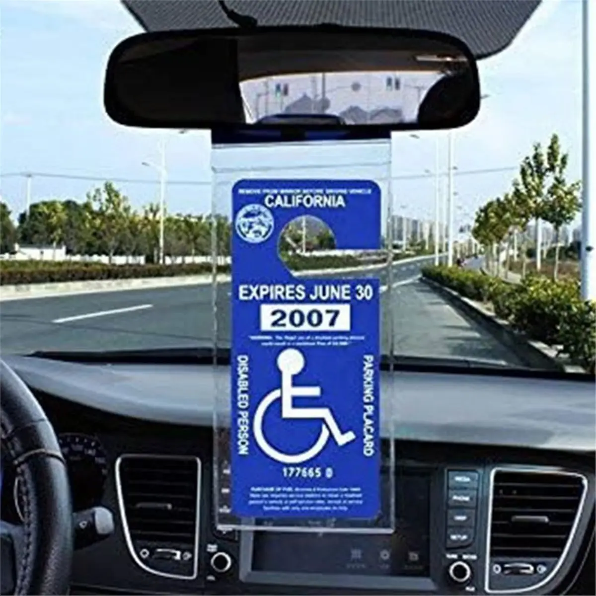 4 Pcs Handicap Placard Holder,Ultra Transparent Disabled Parking Permit Placard Protective Holder Cover