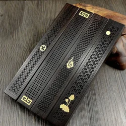 Creative Handmade Wood Aromatherapy Incense Stick Holder Hollow Incense Burner Wood Censer Box Wood Carving Crafts Chinese Gift