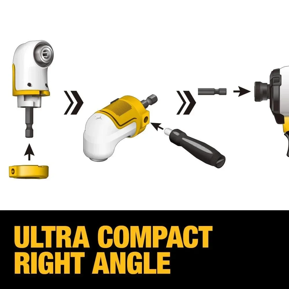 DEWALT DWAMRASET MAX FIT® Modular Right Angle System DWAMRASETFT FLEXTORQ® Modular Right Angle System Power Tool Accessories